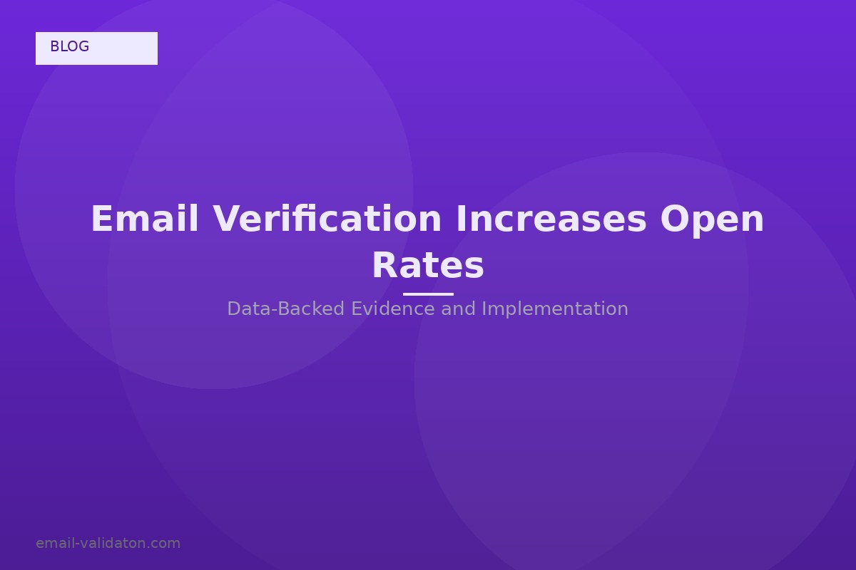So steigert E-Mail-Verifizierung Ihre Öffnungsraten (datenbasiert)